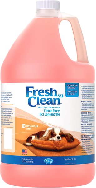 Fresh 'n Clean Creme Dog Rinse 15:1 Concentrate, Classic Fresh Scent, 1-gal bottle slide 1 of 3