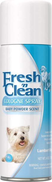 PETAG Fresh n Clean Dog Cologne Spray Baby Powder Scent 6 fl oz can Chewy