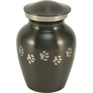 BEST FRIEND SERVICES Ottillie Paws Slate Horizontal Print Dog & Cat Urn ...