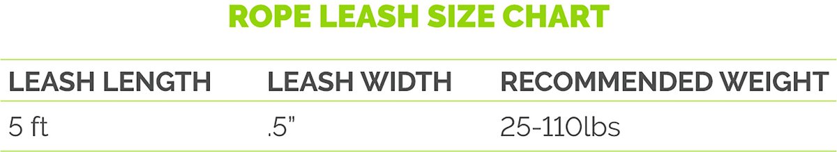 TUFF MUTT Rope Dog Leash, Gray - Chewy.com