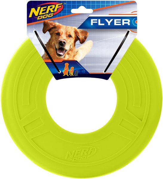 Nerf Dog Flyer Atomic Dog Toy, 10-in, Green slide 1 of 2