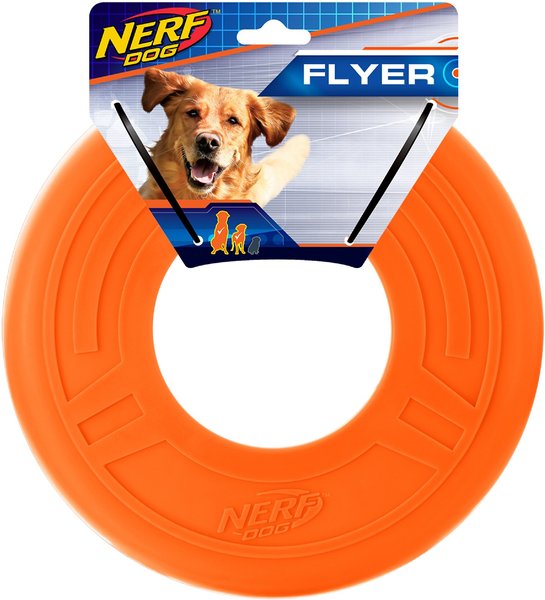 Nerf Dog Flyer Atomic Dog Toy, 10-in, Orange slide 1 of 2