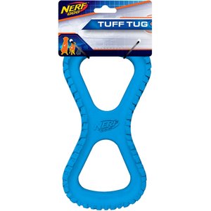 Nerf Dog Tuff Tug Tire Infinity Dog Toy, 10-in