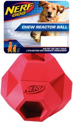 Nerf Dog Reactor Hex Ball Dog Toy, 2.75-in