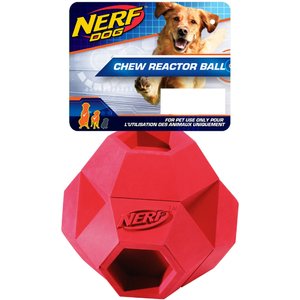 Nerf Dog Reactor Hex Ball Dog Toy, 2.75-in