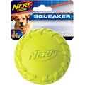 Nerf Dog Squeaker Tire Ball Dog Toy, Green