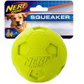 Nerf Dog Squeaker Soccer Ball Dog Toy, Green