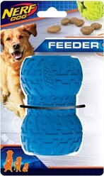 Nerf Dog Feeder Tire Dog Toy, Blue