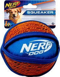 Nerf Dog Squeaker Force Grip Ball Dog Toy