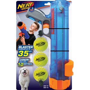 Nerf Dog Tennis Ball Translucent Blaster Dog Toy