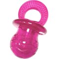 fouFIT Paci Chew Pacifier Squeaky Dog Toy, Pink, Small
