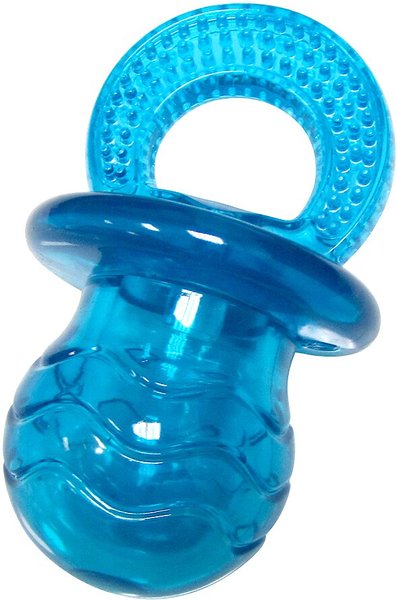 fouFIT Paci Chew Pacifier Squeaky Dog Toy, Blue, Large slide 1 of 2