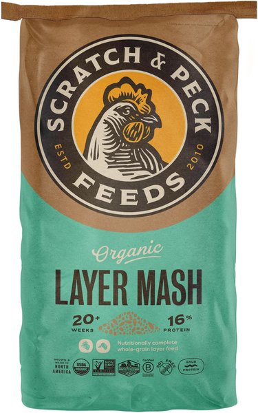 Scratch and Peck Feeds Naturally Free Organic Layer 16% Chicken & Duck Feed, 40-lb bag slide 1 of 9