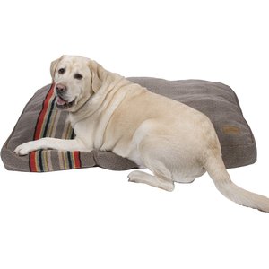 Pendleton Yakima Camp Pillow Dog Bed w/Removable Cover, Umber, Large