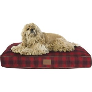 Pendleton Red Ombre Petnapper Pillow Dog Bed with Removable Cover, Medium