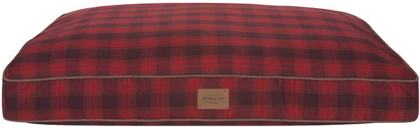 Pendleton Red Ombre Petnapper Pillow Dog Bed w/Removable Cover, Large slide 1 of 4