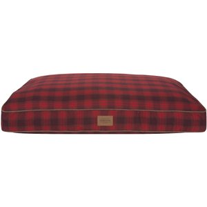 Pendleton Red Ombre Petnapper Pillow Dog Bed with Removable Cover, Large