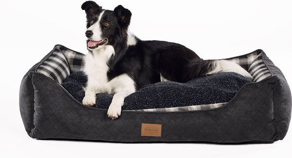 Pendleton Charcoal Ombre Kuddler Bolster Dog Bed with Removable Cover, X-Large slide 1 of 6