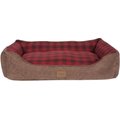 Pendleton Red Ombre Kuddler Bolster Dog Bed with Removable Cover, X-Large
