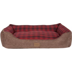 Pendleton Red Ombre Kuddler Bolster Dog Bed with Removable Cover, X-Large