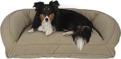 Carolina Pet Quilted Orthopedic Bolster Dog Bed with Removable Cover, Sage, Small/Medium slide 1 of 6