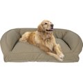 Carolina Pet Quilted Orthopedic Bolster Dog Bed w/Removable Cover, Sage, Large/X-Large