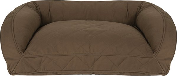 Carolina Pet Quilted Orthopedic Bolster Dog Bed w/Removable Cover, Chocolate, Large/X-Large slide 1 of 4