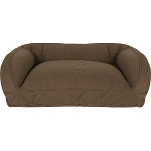 Carolina Pet Quilted Orthopedic Bolster Dog Bed with Removable Cover, Chocolate, Large/X-Large