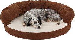 Carolina Pet Orthopedic Sleeper Bolster Dog Bed with Removable Cover, Chocolate, Medium slide 1 of 5