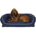 Carolina Pet Classic Canvas Orthopedic Bolster Dog Bed w/Removable Cover, Blue, Large/X-Large