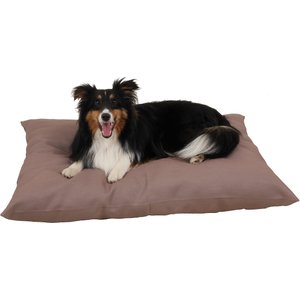 Carolina Pet Solid Shebang Indoor & Outdoor Pillow Dog Bed, Tan, Small