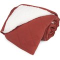 Carolina Pet Diamond Quilt & Cloud Sherpa Dog Blanket, Red