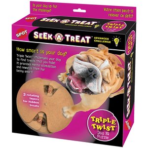 Ethical Pet Seek-A-Treat Advanced Challenge Triple Twist Puzzle Dog Toy
