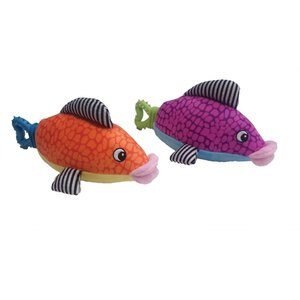 Ethical Pet Nubbins Fish Squeaky Plush Dog Toy, Color Varies