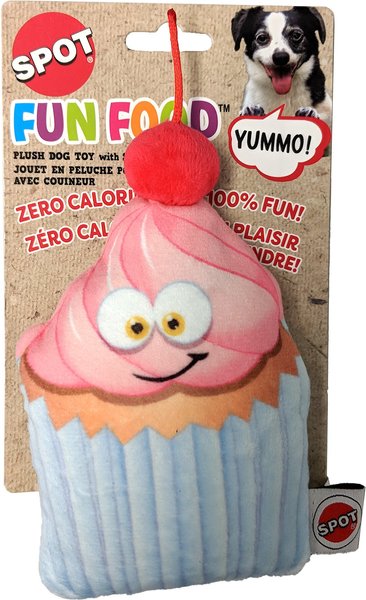 Ethical Fun Food Cherry Cupcake Plush Dog Toy Ethical Fun Food Cherry Cupcake Plush Dog Toy