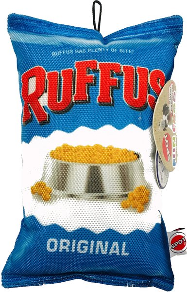 Spot 8 Fun Food Ruffus Chips Dog Toy
