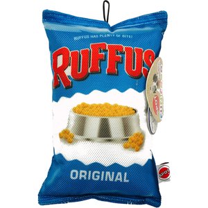 Ethical Pet Fun Food Ruffus Chips Squeaky Plush Dog Toy