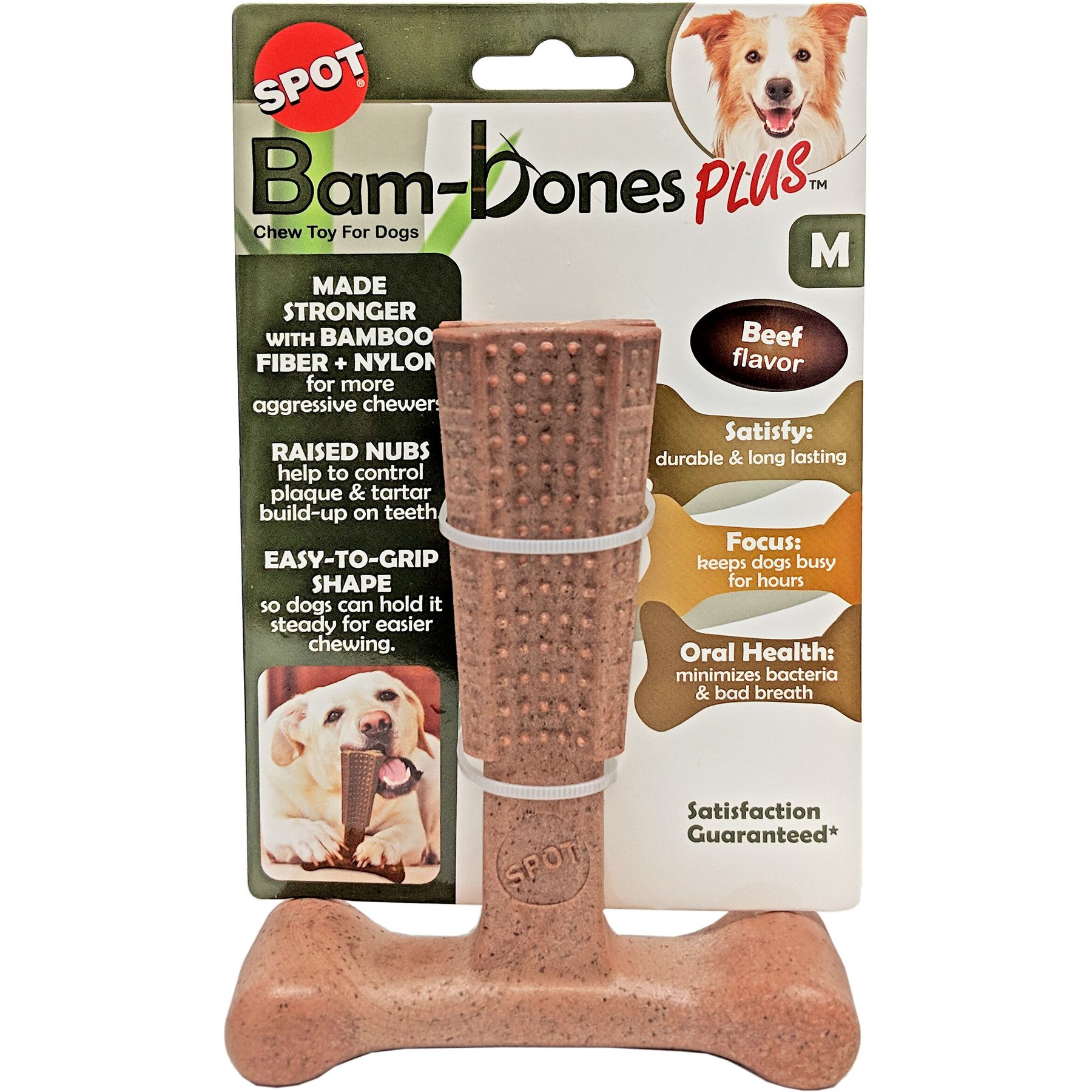 ETHICAL PET Bam-bones Plus Beef Tough Dog Chew Toy, 6-in - Chewy.com