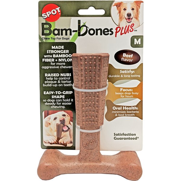 ETHICAL PET Bam-bones Plus Chicken Tough Dog Chew Toy, 6-in - Chewy.com