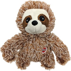 Ethical Pet Fun Sloth Squeaky Plush Dog Toy, Color Varies, 7-in