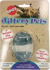 Ethical Pet Plush Jittery Mouse Cat Toy with Catnip, 3-in