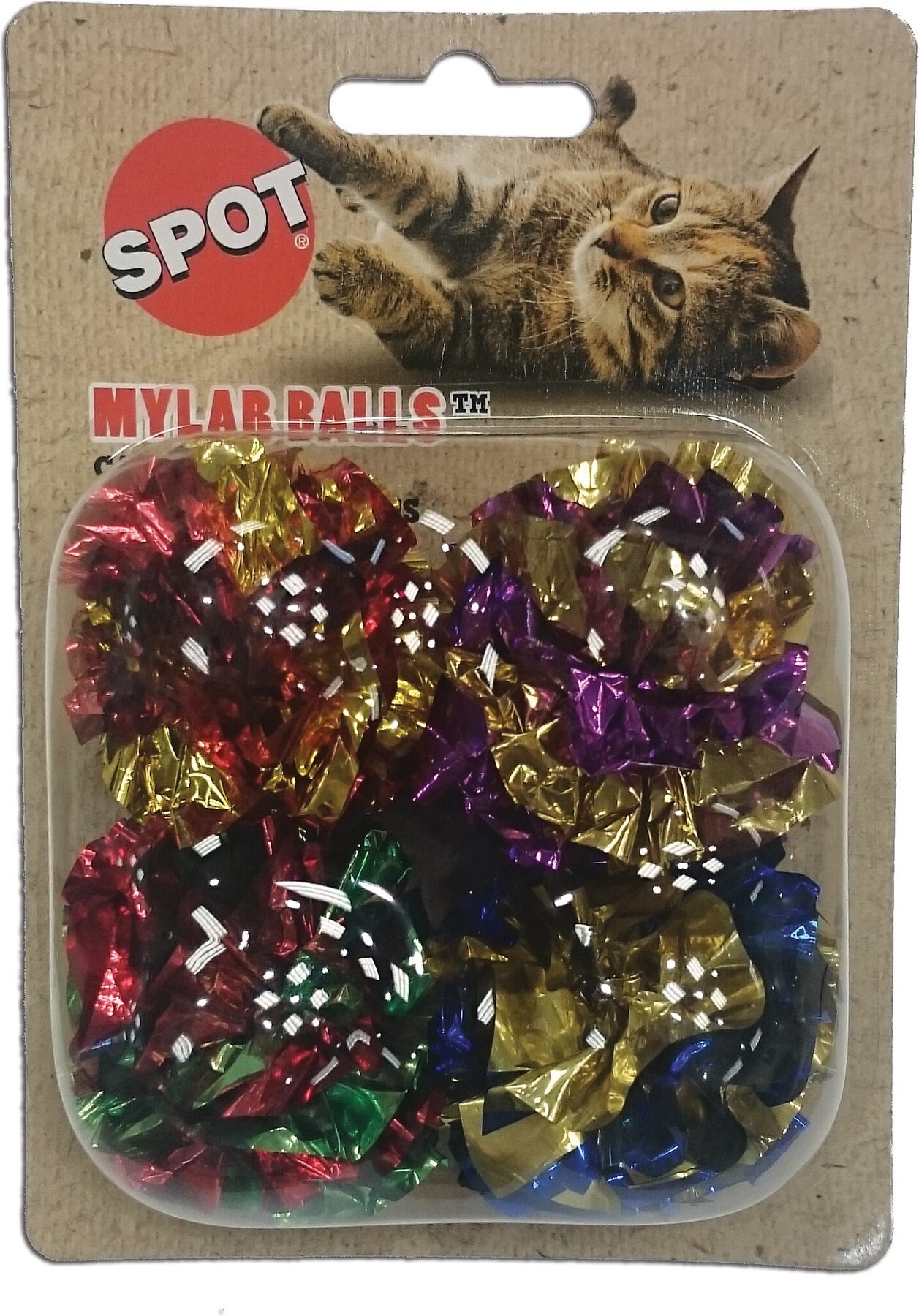 Petfavorites Original Mylar Crinkle Balls Cat Toys 