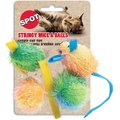 Ethical Pet Stringy Mice & Ball Cat Toy with Catnip, 2-in, 4 pack