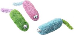 Ethical Pet Hug 'N Kick Plush Cat Toy with Catnip, Color Varies, 6-in