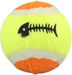 Ethical Pet Mini Tennis Balls Cat Toy with Catnip, 2-in slide 2 of 3