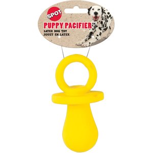 Ethical Pet Pacifier Squeaky Puppy Chew Toy, Color Varies, 4-in