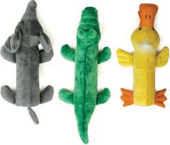 Ethical Pet Crunch & Squeak Plush Bottle Dog Toy, Character Varies