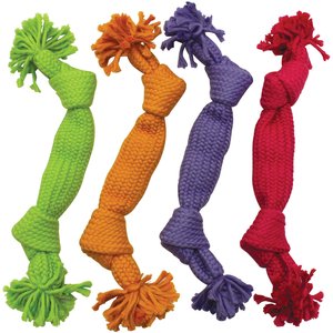 Ethical Pet Super Squeak Rope Dog Toy, Color Varies, 14-in