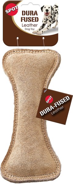Ethical Pet Dura-Fused Leather Bone Dog Toy, 7-in slide 1 of 1