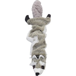 Ethical Pet Bungee Skinneeez Raccoon Stuffing-Free Squeaky Plush Dog Toy